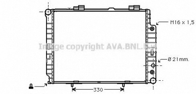 AVA QUALITY COOLING ms2283 -  Радиатор, охлаждение двигателя